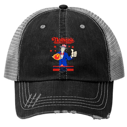 Joey Chestnut Trucker Hats, Nathans Hot Dog Eating Contest 4th Of July Joey Chestnut Champions Trucker Hats