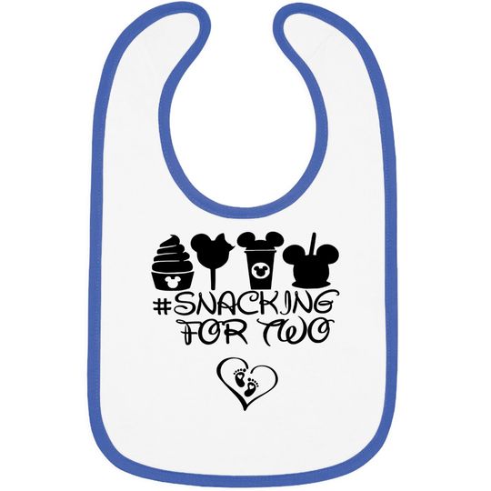 Snacking For Two Disney Bibs