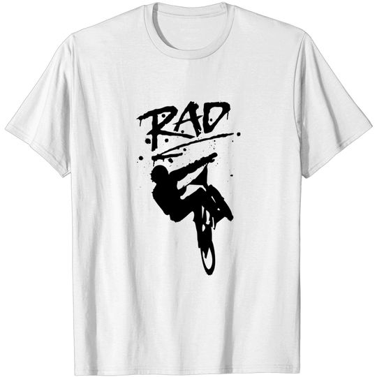 RAD BMX Bike Graffiti - 80s Movie Radical T-shirts - Rad - T-Shirt
