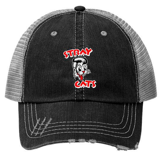 Stray Cats Trucker Hats - Cat Logo