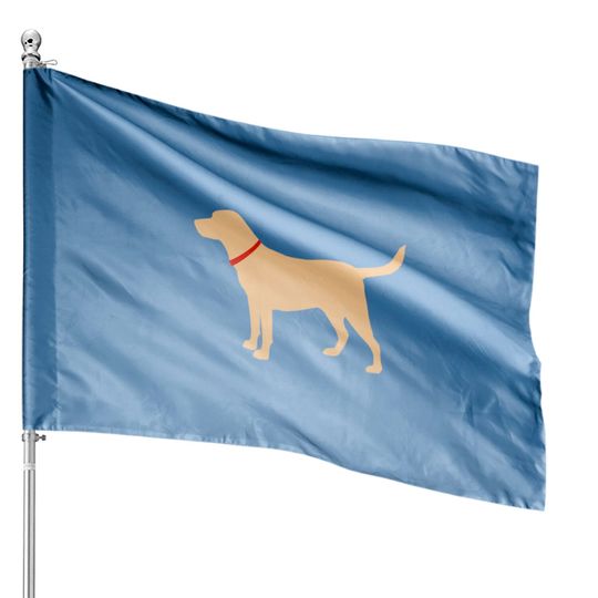 Labrador Retriever Yellow Lab Labrador Lover Gift House Flags