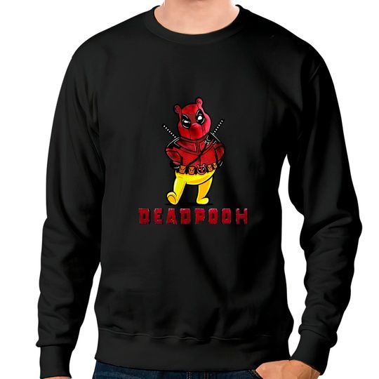 Disney Marvel DeadPooh Funny Deadpool Winnie The Pooh Unisex Sweatshirts