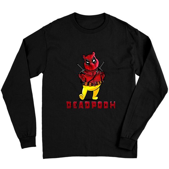 Disney Marvel DeadPooh Funny Deadpool Winnie The Pooh Unisex Long Sleeves