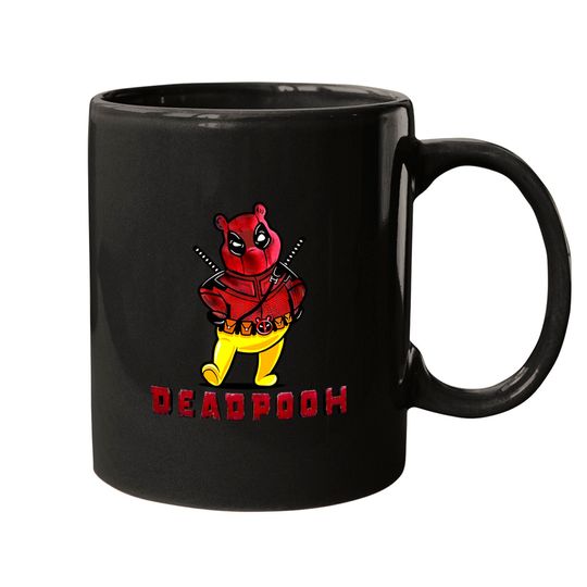 Disney Marvel DeadPooh Funny Deadpool Winnie The Pooh Unisex Mugs