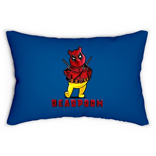 Disney Marvel DeadPooh Funny Deadpool Winnie The Pooh Unisex Lumbar Pillows