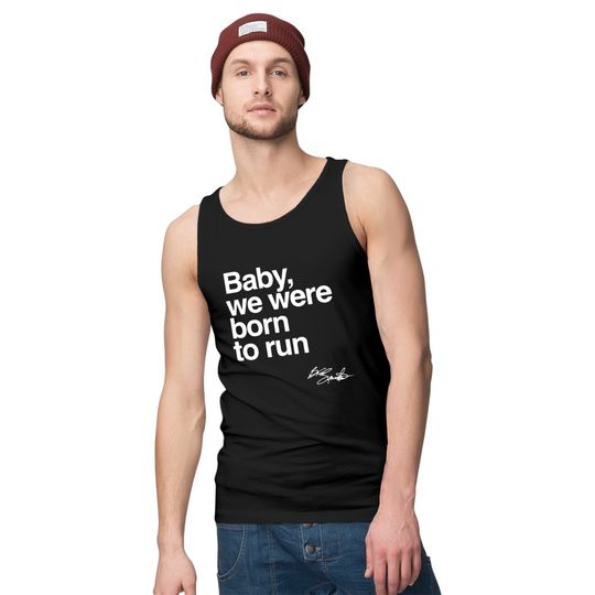 Bruce Springsteen, born to run, rock, 80's , retro, Born in the USA, USA, Philadelphia, Unisex Softstyle Tank Tops