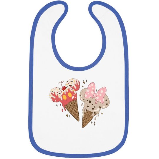 Disney Ice Cream Bibs, Disney Snacks Bib