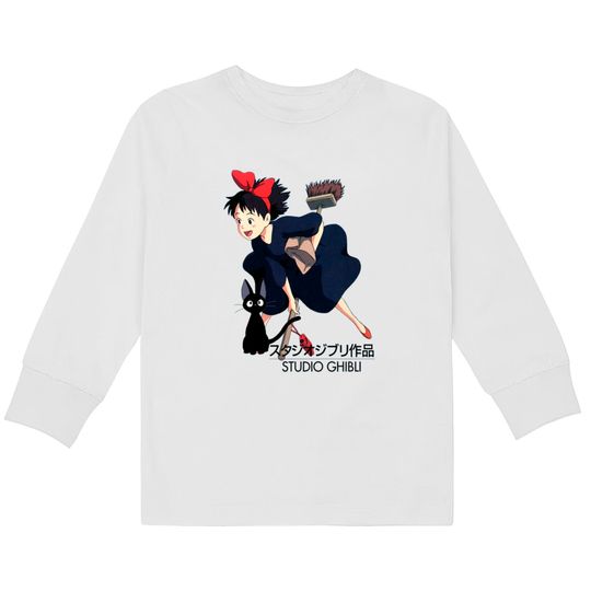 Kiki and Jiji - Studio Ghibli  Kids Long Sleeve T-Shirts