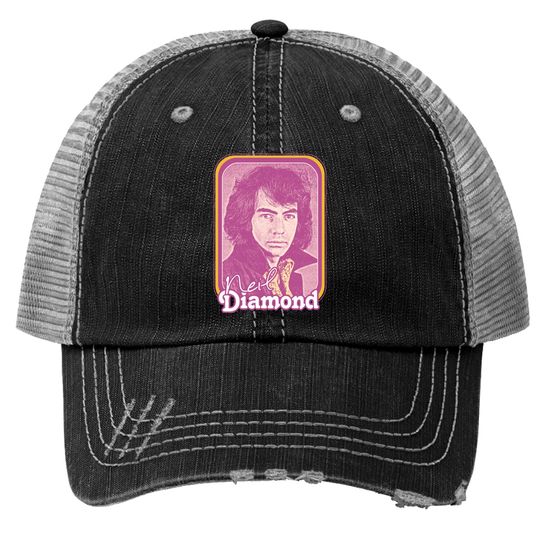 Neil Diamond // Retro 1970s Fan Design - Neil Diamond - Trucker Hats