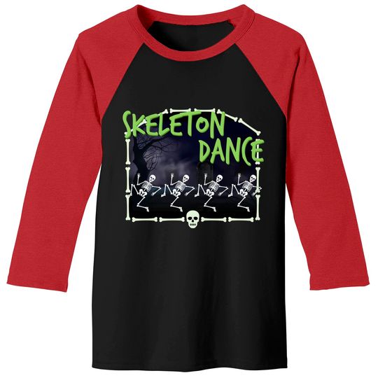 Skeleton Dance - Disney - Baseball Tees