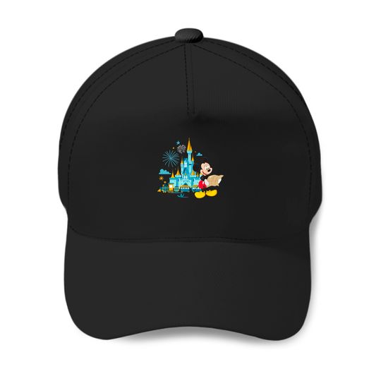 Disney World 50th Anniversary Mickey Magic Castle Unisex Baseball Caps
