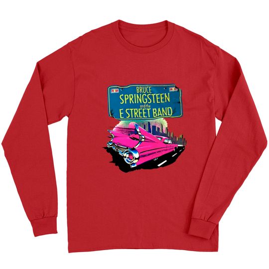 Bruce Springsteen Pink Cadillac E Street Band Tee Long Sleeves