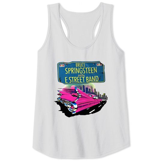 Bruce Springsteen Pink Cadillac E Street Band Tee Tank Tops