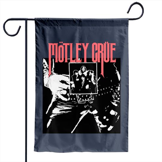 Vintage 2000's Original Motley Crue Rock Band Concert Too Fast For Love Tour Black & Red Garden Flags