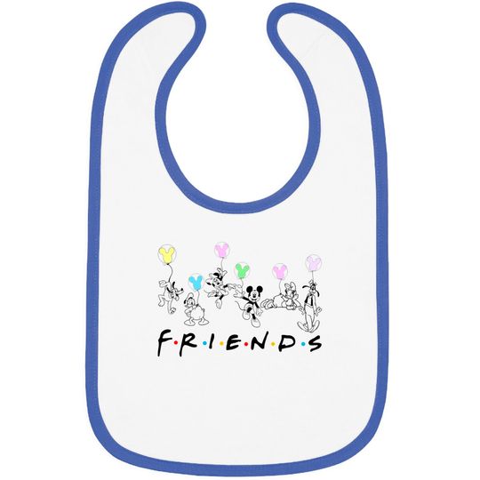 Disney Balloons Bib, Mickey And Friends Bib, Disney Friends Bib, Disney Family Bibs, Disneyland Bib, Disney Trip Bib