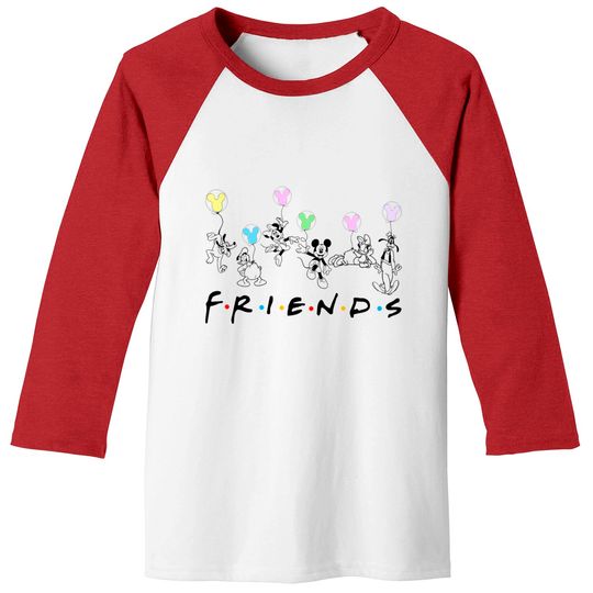 Disney Balloons Shirt, Mickey And Friends Shirt, Disney Friends Shirt, Disney Family Baseball Tees, Disneyland Shirt, Disney Trip Shirt