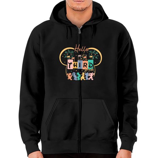 Discover Third grade teacher Zip Hoodies, Disney 3rd grade, Teacher Disney Shirt