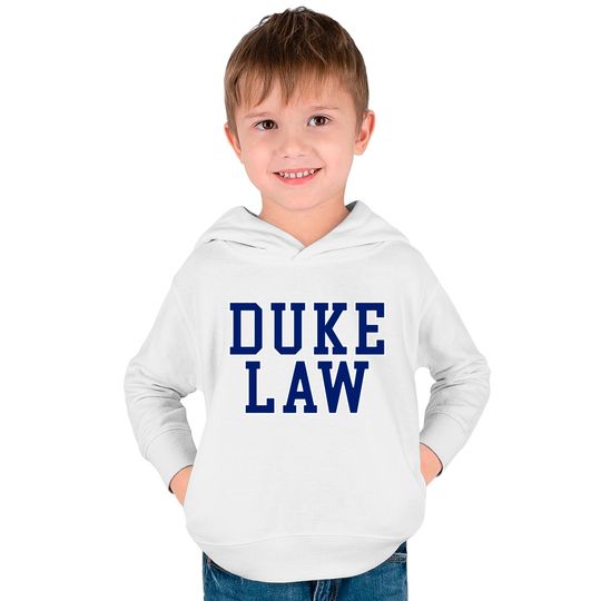 Duke Law (Blue & White) - Duke - Kids Pullover Hoodies