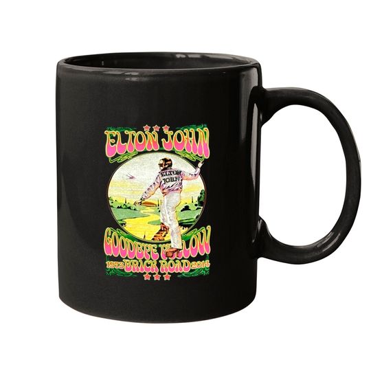 Elton John Mugs, elton john Mug, elton john follow the yellow brick road tour Mug