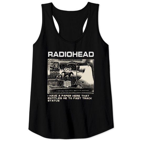 RADIOHEAD, Radiohead Tank Tops, Vintage tee