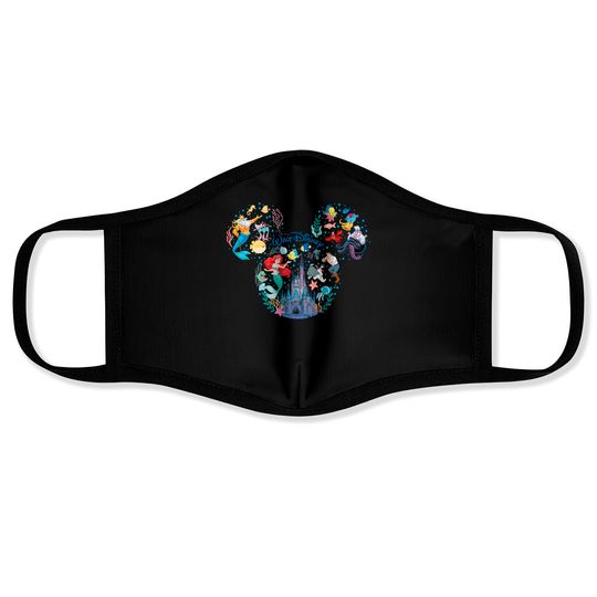Mickey Ears Disneyworld, Disneyland Face Masks For Family, Girls Disney Vacation Face Mask, Family Matching Disney Trip Face Masks, Disney Face Masks