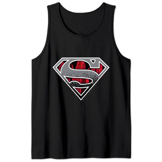 Superman Logo Grunge Tank Top
