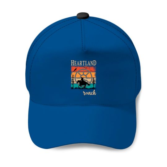 Heartland,heartland ranch,Sunset heartland Baseball Caps