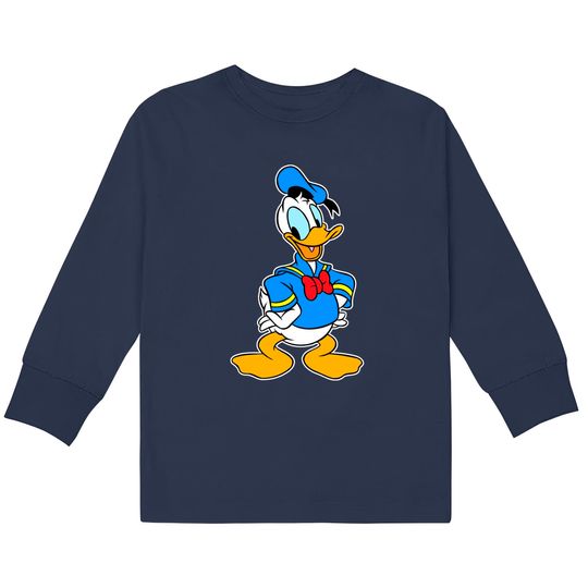 Discover Donald Duck Print Cartoon Cute Disney  Kids Long Sleeve  s