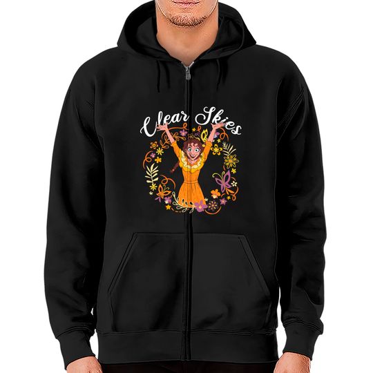 Pepa Clear Skies Floral Encanto Disney Zip Hoodies