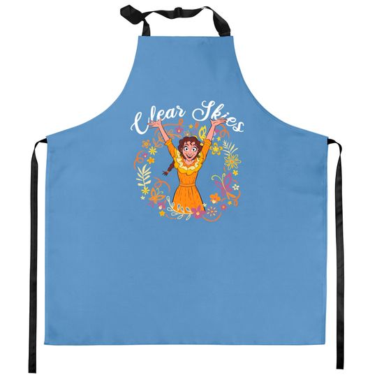 Pepa Clear Skies Floral Encanto Disney Kitchen Aprons