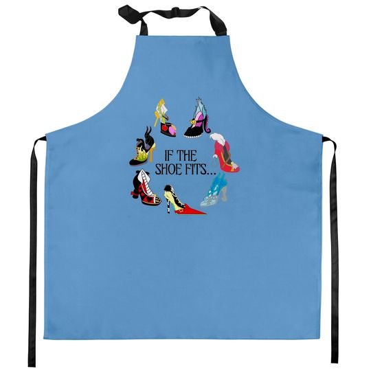 If The Shoe Fits - Villain Disney Kitchen Apron, Villain Disney Kitchen Apron, Villain Kitchen Apron, Wicked Disney Kitchen Apron, Disney Family Kitchen Aprons, Gift Idea