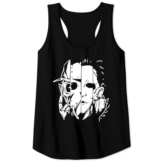 Discover Halloween Happy Halloween Horror Movie Graphic Tee Tank Tops