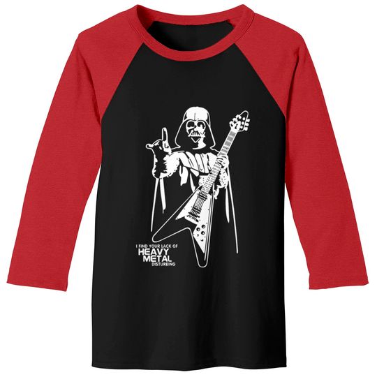Darth Vader Heavy Metal Baseball Tees