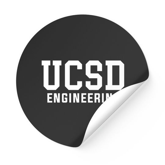 UC San Diego Engineering (White) - Ucsd - Stickers