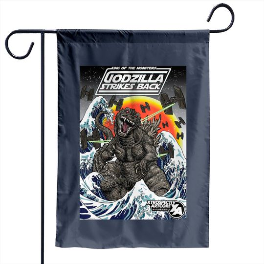 god zilla STRIKES BACK - god zilla - Garden Flags