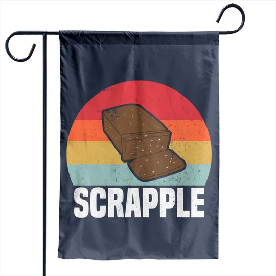 Retro Scrapple Lovers Gift - Retro Scrapple - Garden Flags
