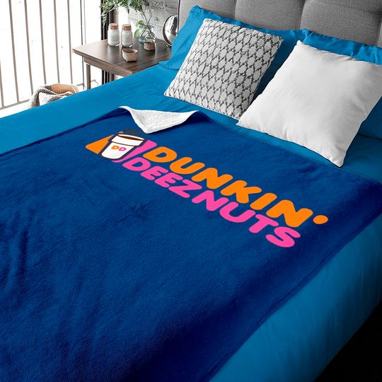 Dunkin Deez Nuts Logo Baby Blankets