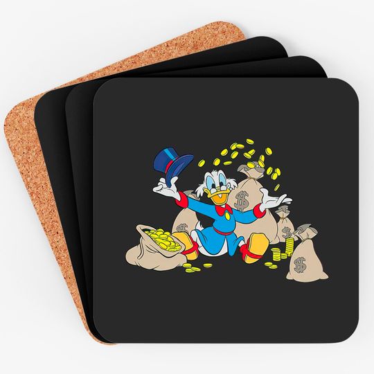 Disney Ducktales Scrooge McDuck Coins Coasters