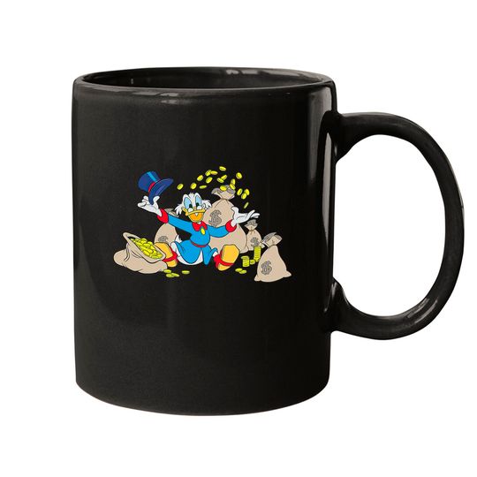 Disney Ducktales Scrooge McDuck Coins Mugs
