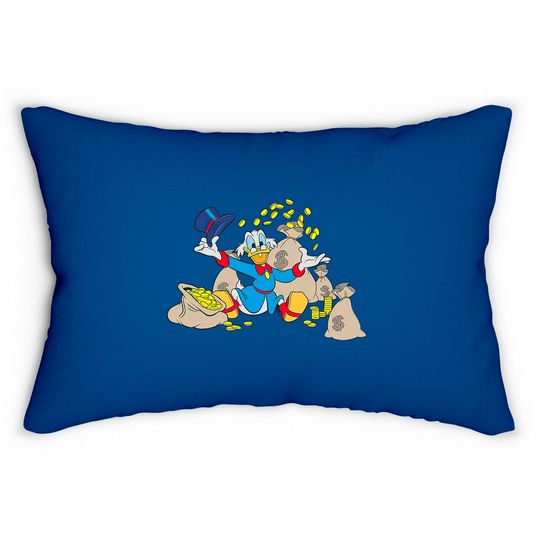 Disney Ducktales Scrooge McDuck Coins Lumbar Pillows