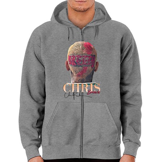 Vintage Brezzy Zip Hoodies, Chris Brown Signature Zip Hoodies, Chris Brown 2022 Tour