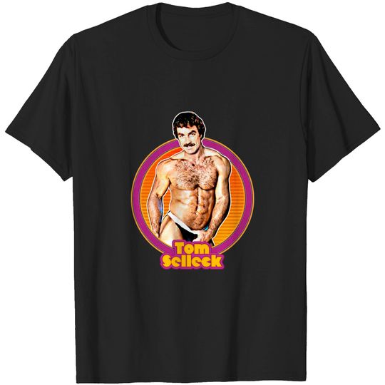 Sexy Tom Selleck // Retro Aesthetic Design - Tom Selleck - T-Shirt