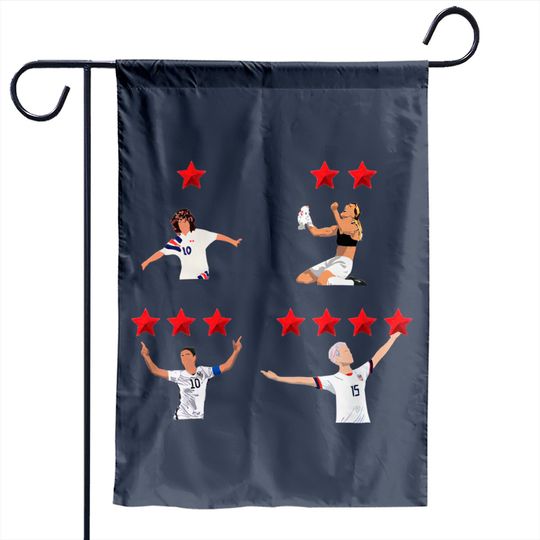 USWNT 4 Stars World Cup - Us Womens National Team - Garden Flags