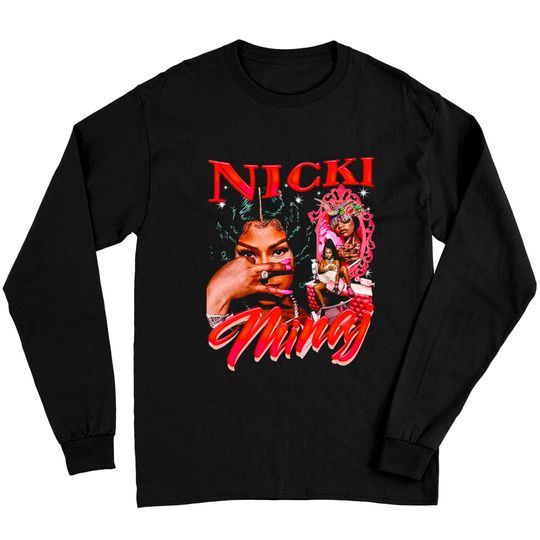NICKI MINAJ Long Sleeves, Nicki Minaj Rap Hip Hop 90s Retro Vintage Long Sleeves