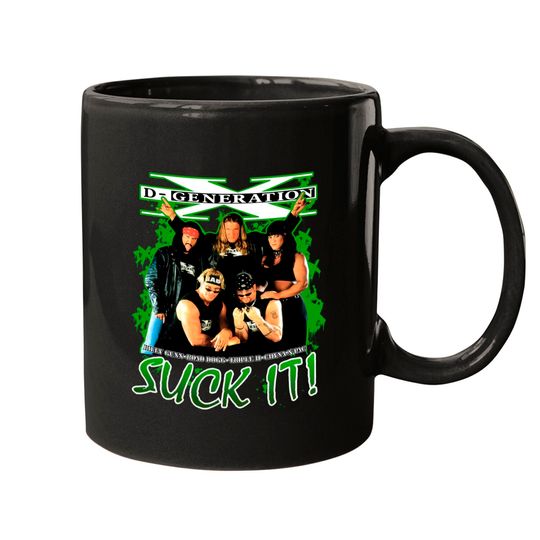 Vintage Style DX Suck It Wrestling Mugs