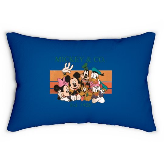 Mickey & Co Lumbar Pillows, Retro Disney Lumbar Pillows, Vintage Disney Lumbar Pillows, Animal Kingdom Lumbar Pillows,