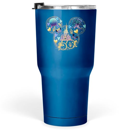 Disney 50th Anniversary Tumblers 30 oz, Disney World 50th Anniversary Tumblers 30 oz