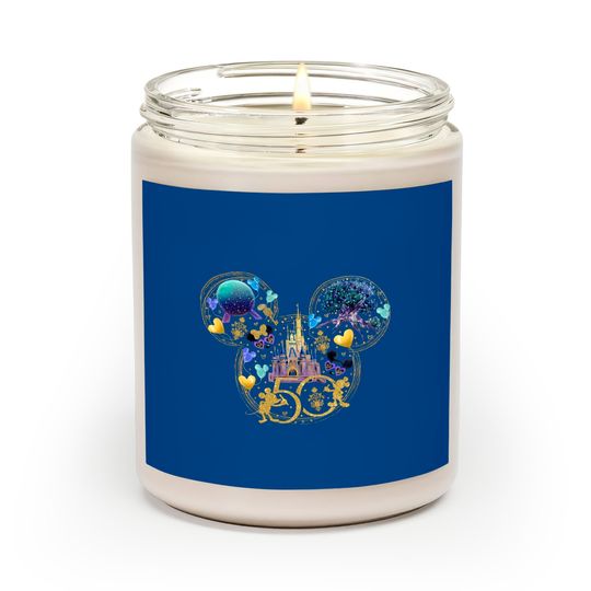 Disney 50th Anniversary Scented Candles, Disney World 50th Anniversary Scented candle