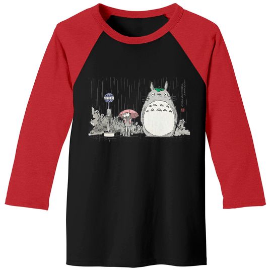 Totoro Baseball Tees, Studio Ghibli, Anime Totoro Baseball Tees