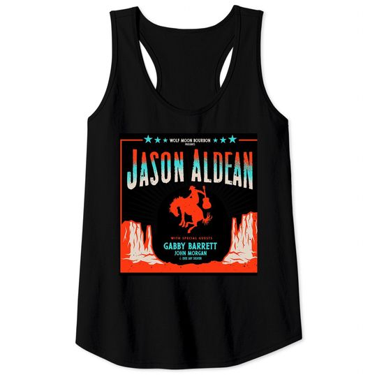 jason aldean cowboy tour 2022 Tank Top